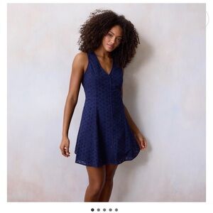 NWT LC Lauren Conrad Navy Sleeveless Mini Dress Size Medium